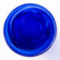 沖縄工芸村 万座ブルー 六角グラス 沖縄工芸村 琉球ガラス