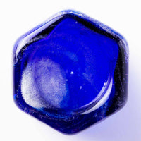 沖縄工芸村 万座ブルー 六角グラス 沖縄工芸村 琉球ガラス