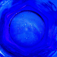 沖縄工芸村 万座ブルー 六角グラス 沖縄工芸村 琉球ガラス