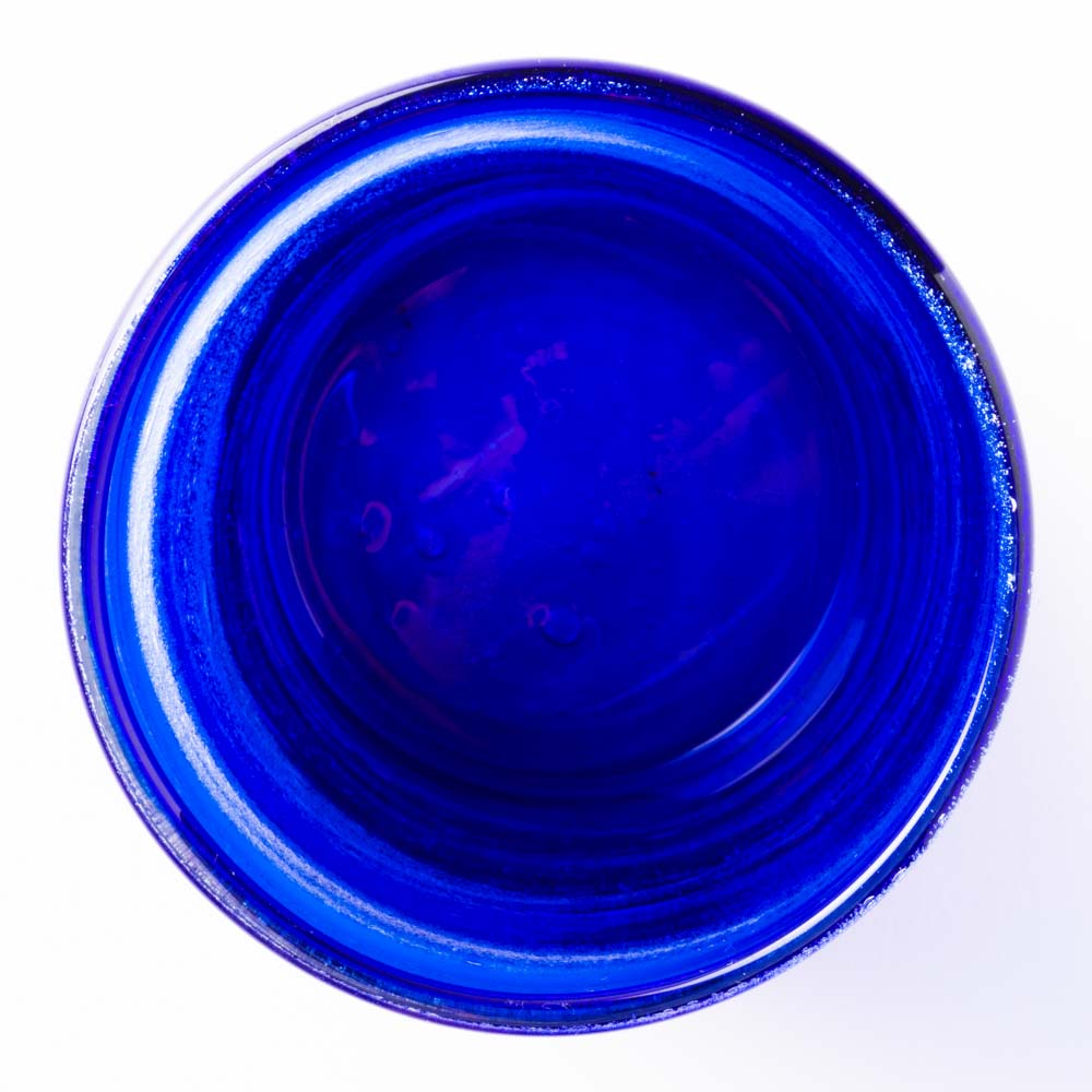 沖縄工芸村 万座ブルー ロックグラス 沖縄工芸村 琉球ガラス