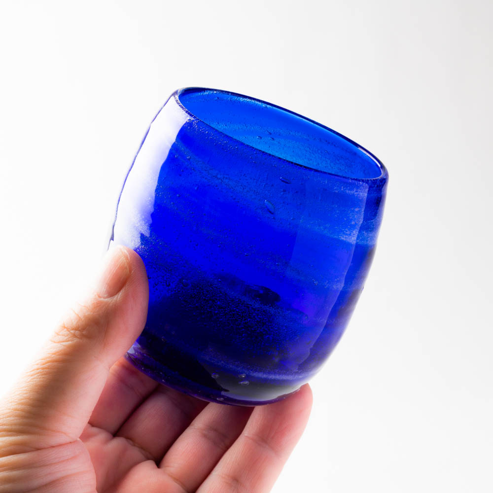 沖縄工芸村 万座ブルー タルグラス 沖縄工芸村 琉球ガラス