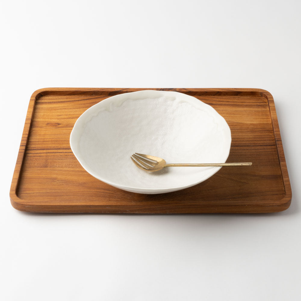 砥部焼 遠藤窯 石目 朝顔鉢 7寸 白 砥部焼 遠藤窯 砥部焼