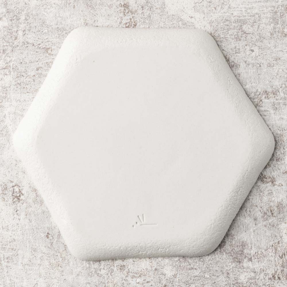 砥部焼 遠藤窯 石目 六角皿 白 砥部焼 遠藤窯 砥部焼