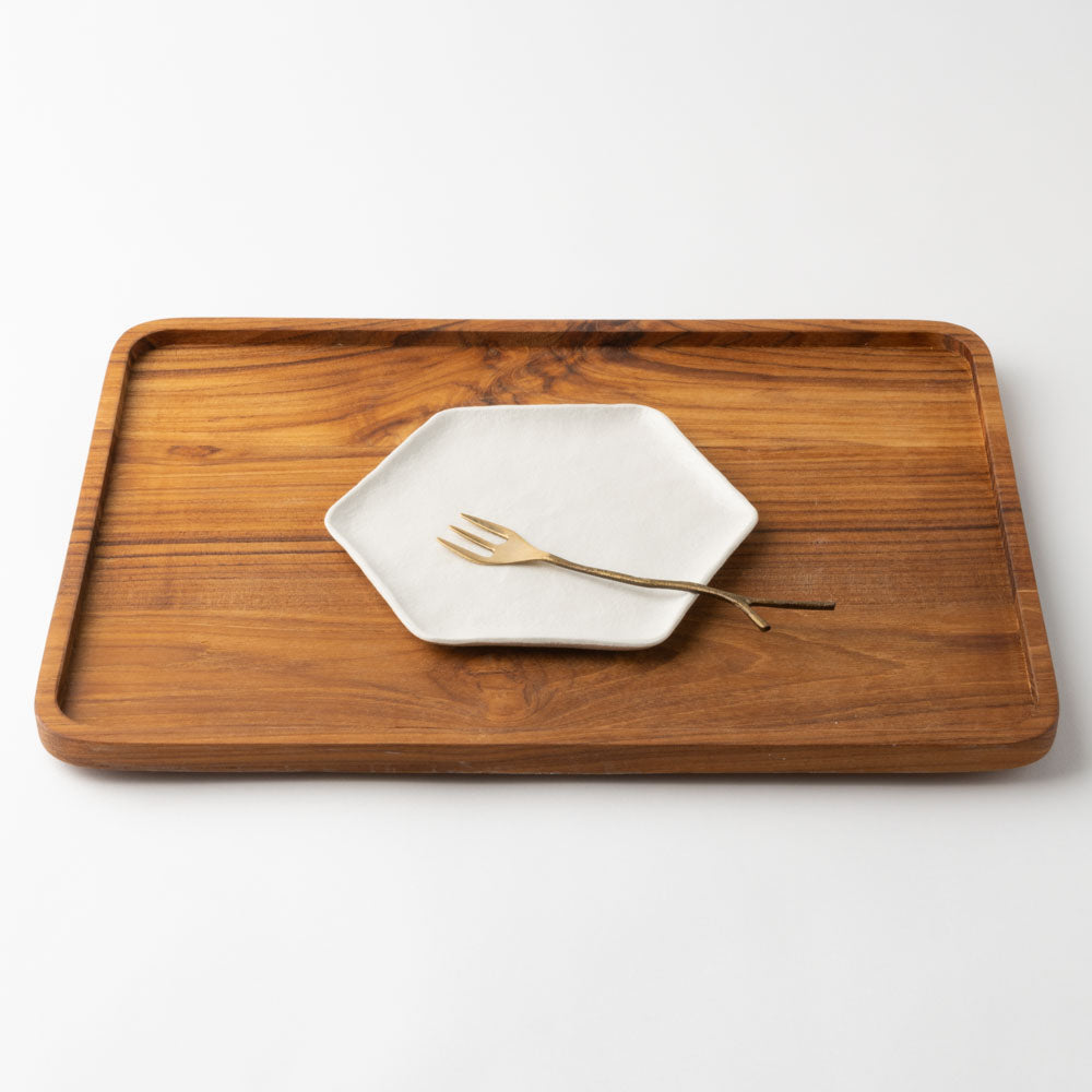 砥部焼 遠藤窯 石目 六角皿 白 砥部焼 遠藤窯 砥部焼