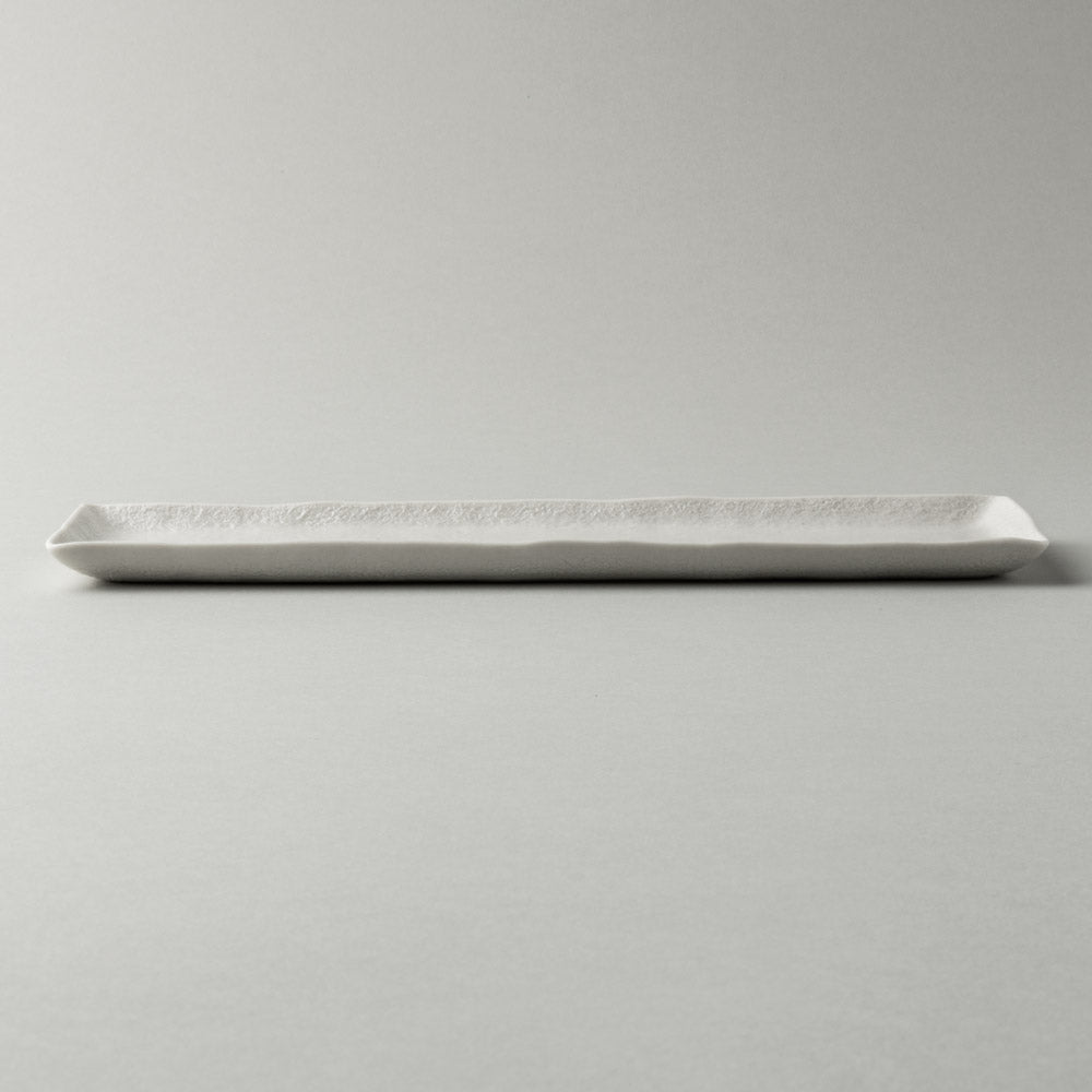砥部焼 遠藤窯 石目 長方形皿 白 砥部焼 遠藤窯 砥部焼
