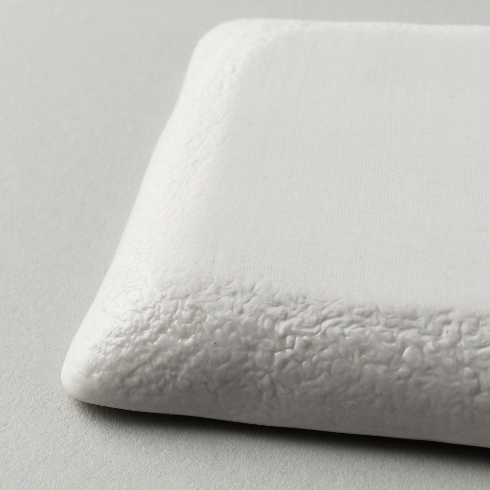 砥部焼 遠藤窯 石目 長方形皿 白 砥部焼 遠藤窯 砥部焼