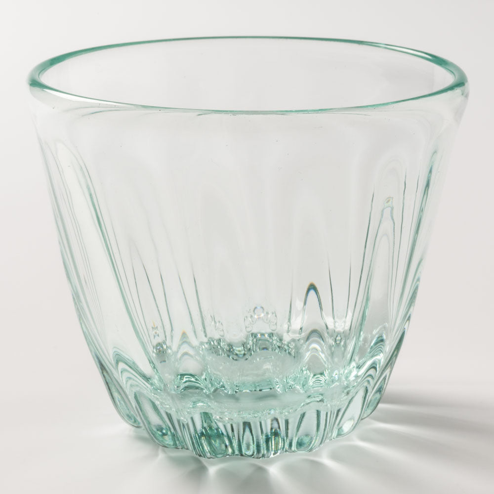 白鴉再生硝子器製作所 そば猪口モール 底泡 窓 白鴉再生硝子器製作所 琉球ガラス