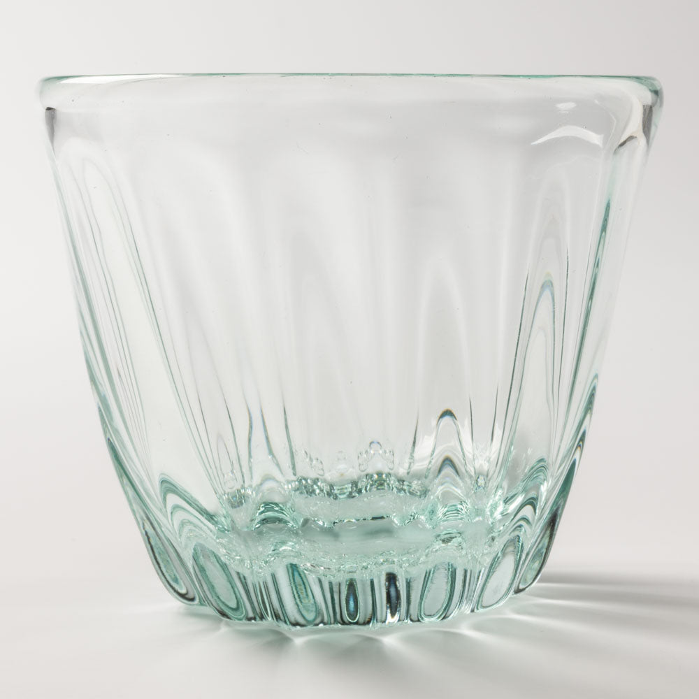 白鴉再生硝子器製作所 そば猪口モール 底泡 窓 白鴉再生硝子器製作所 琉球ガラス