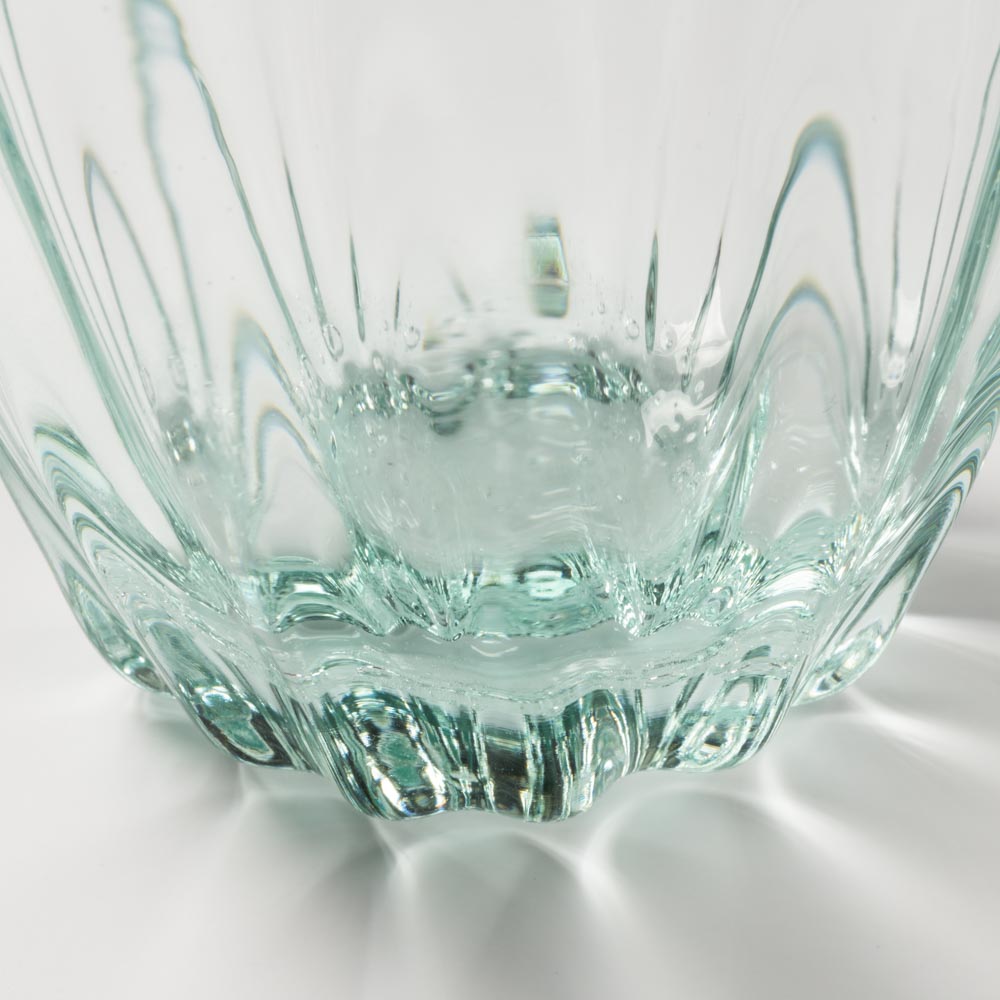 白鴉再生硝子器製作所 そば猪口モール 底泡 窓 白鴉再生硝子器製作所 琉球ガラス