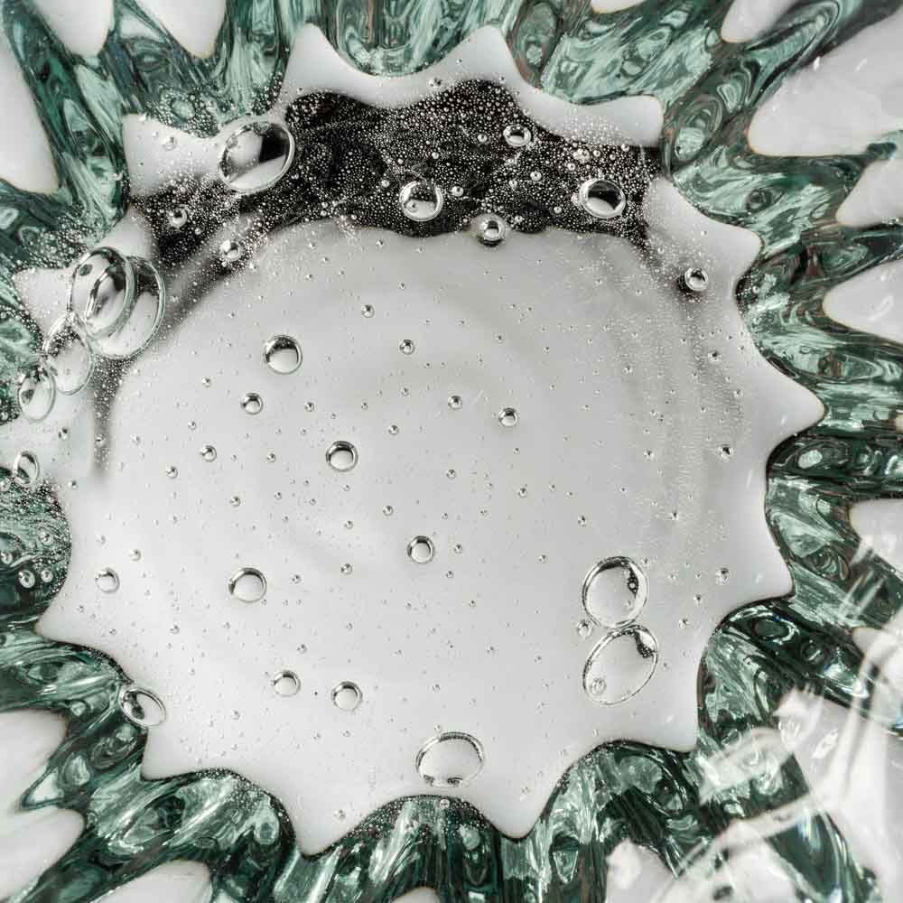 白鴉再生硝子器製作所 そば猪口モール 底泡 窓 白鴉再生硝子器製作所 琉球ガラス