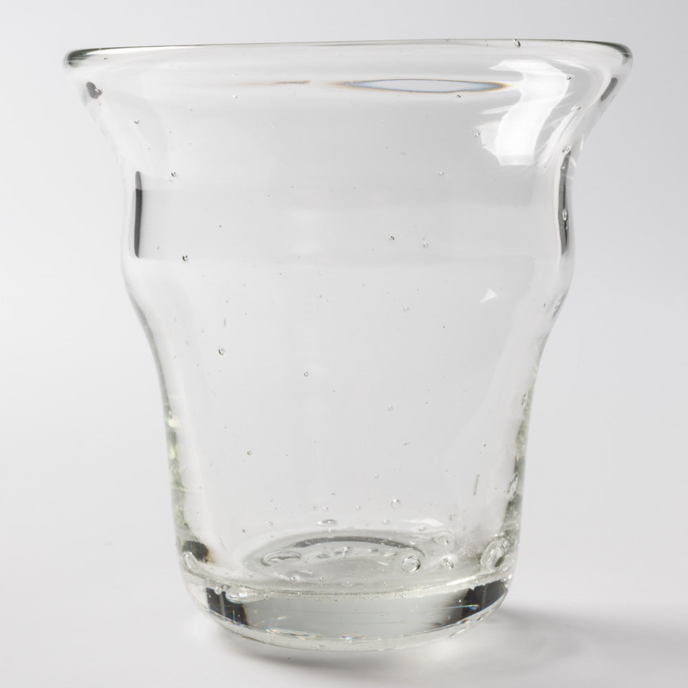 白鴉再生硝子器製作所 くびれグラス 気泡 クリア 白鴉再生硝子器製作所 琉球ガラス