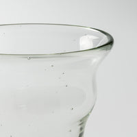 白鴉再生硝子器製作所 くびれグラス 気泡 クリア 白鴉再生硝子器製作所 琉球ガラス