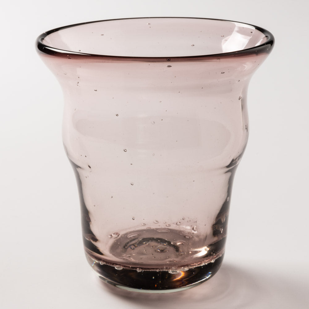 白鴉再生硝子器製作所 くびれグラス 気泡 紫 白鴉再生硝子器製作所 琉球ガラス