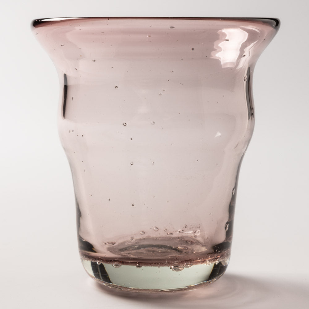 白鴉再生硝子器製作所 くびれグラス 気泡 紫 白鴉再生硝子器製作所 琉球ガラス