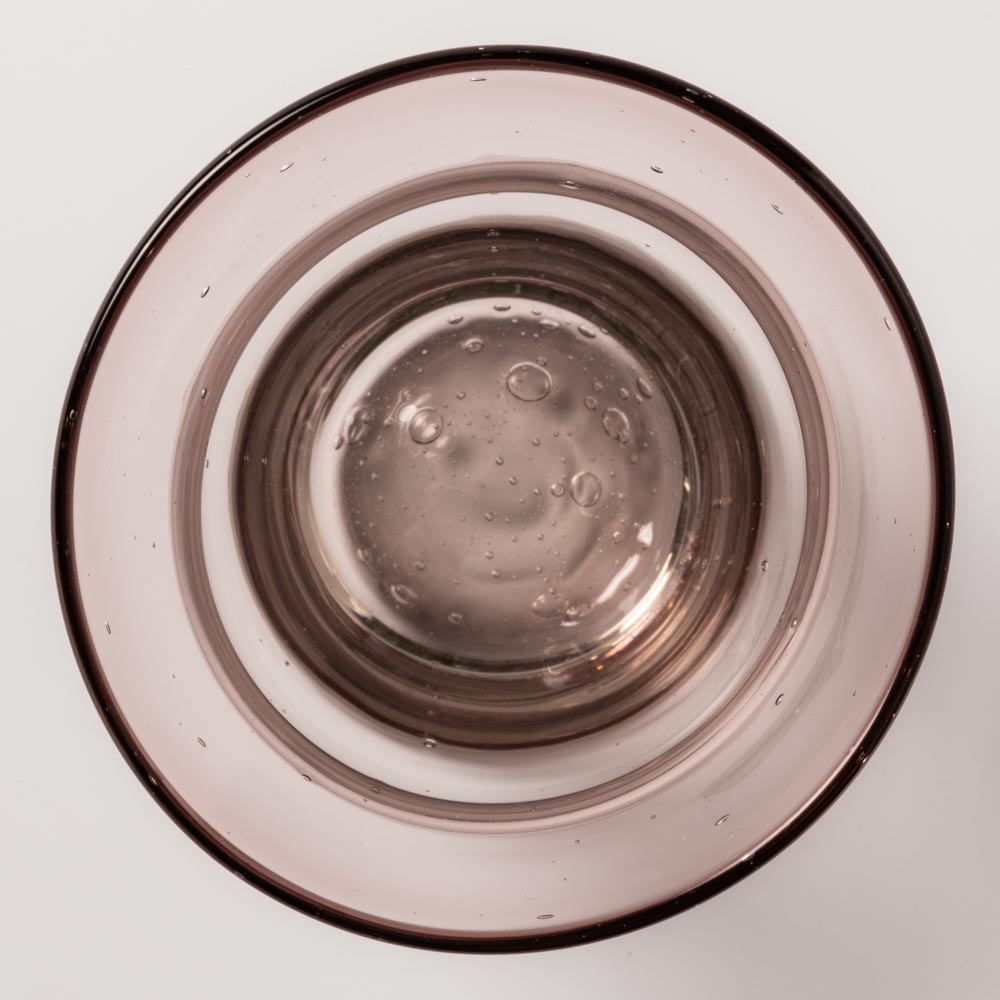 白鴉再生硝子器製作所 くびれグラス 気泡 紫 白鴉再生硝子器製作所 琉球ガラス