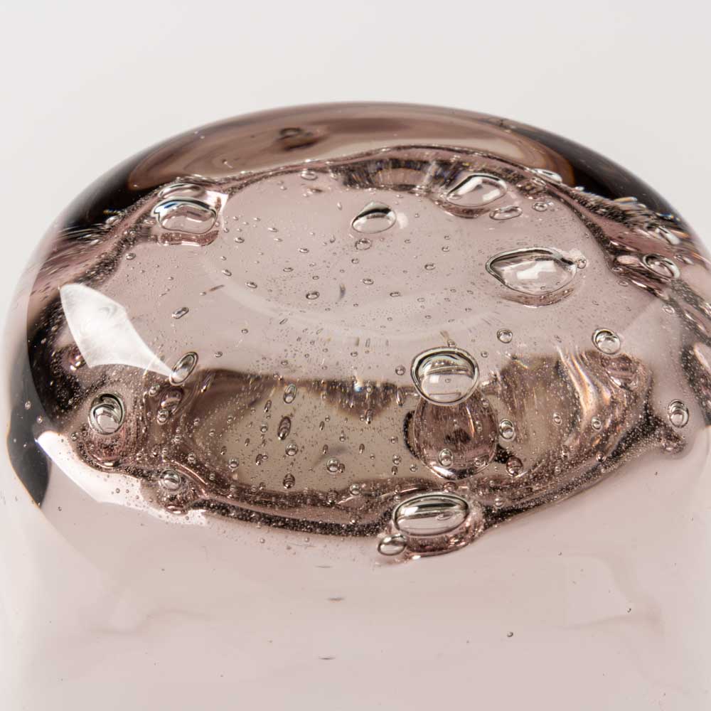 白鴉再生硝子器製作所 くびれグラス 気泡 紫 白鴉再生硝子器製作所 琉球ガラス