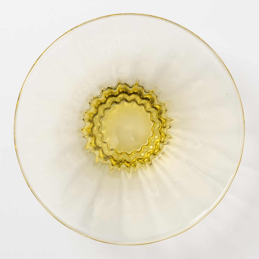 ガラス工房るん 黒豆硝子 まめ鉢(黄金) ガラス工房るん ガラスもの