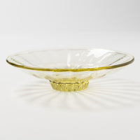 ガラス工房るん 黒豆硝子 皿(黄金) ガラス工房るん ガラスもの