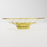 ガラス工房るん 黒豆硝子 皿(黄金) ガラス工房るん ガラスもの