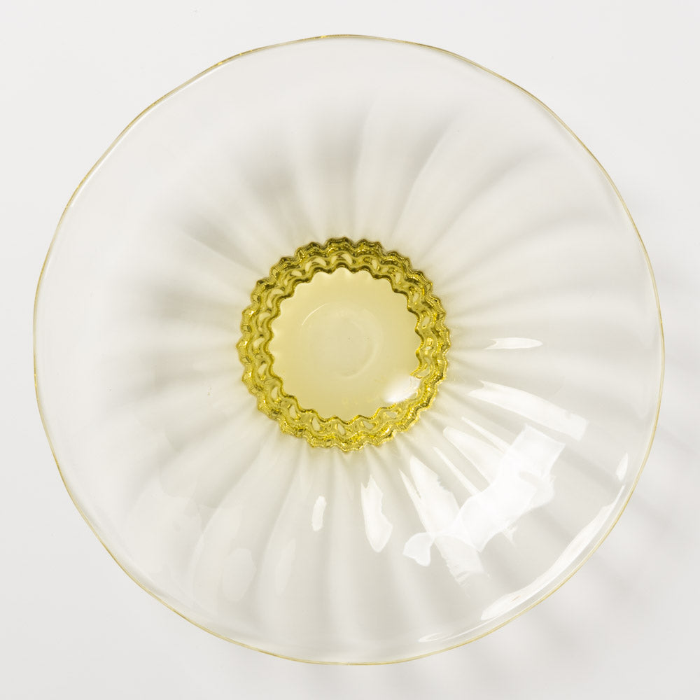 ガラス工房るん 黒豆硝子 皿(黄金) ガラス工房るん ガラスもの