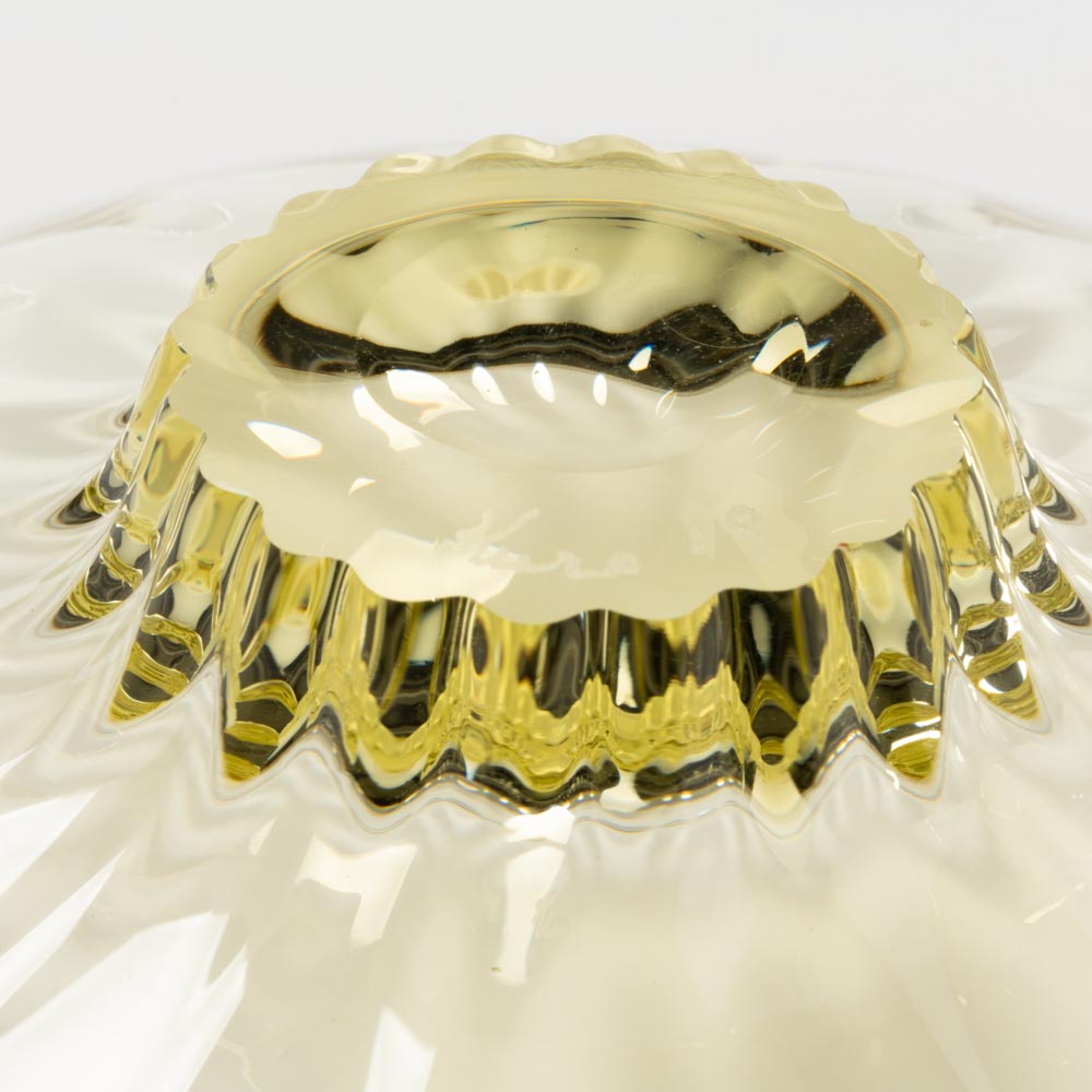 ガラス工房るん 黒豆硝子 皿(黄金) ガラス工房るん ガラスもの