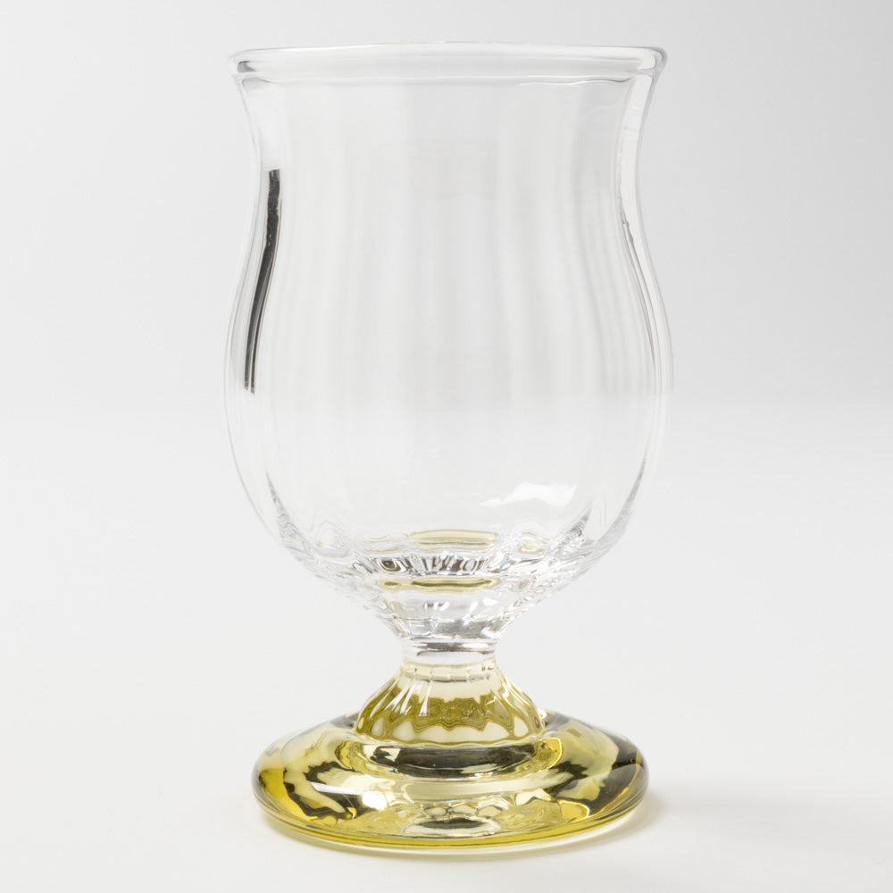 ガラス工房るん 黒豆硝子 台付グラス 小(黄金) ガラス工房るん ガラスもの