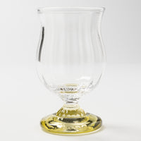 ガラス工房るん 黒豆硝子 台付グラス 小(黄金) ガラス工房るん ガラスもの