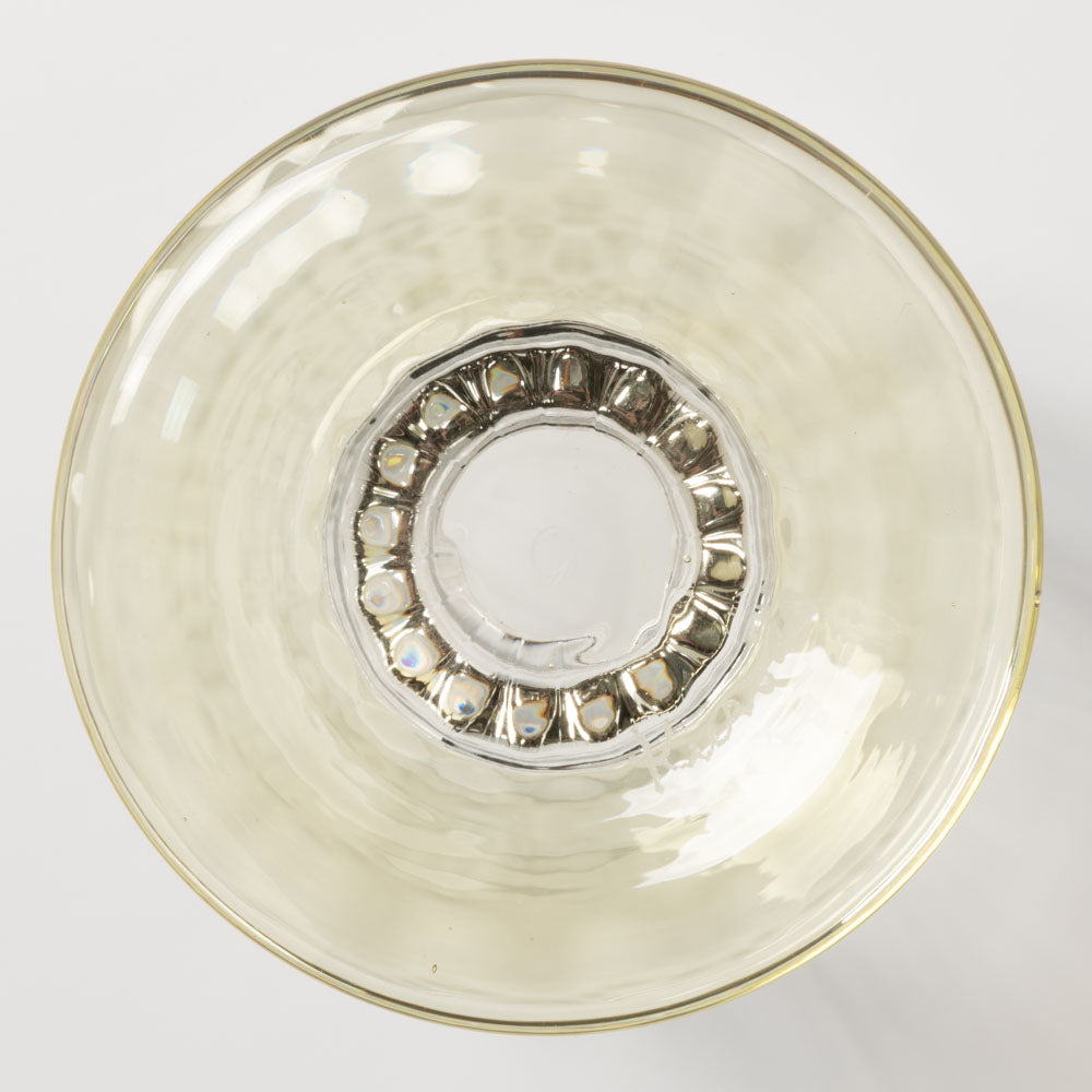 ガラス工房るん 黒豆硝子 台付グラス 小(黄金) ガラス工房るん ガラスもの