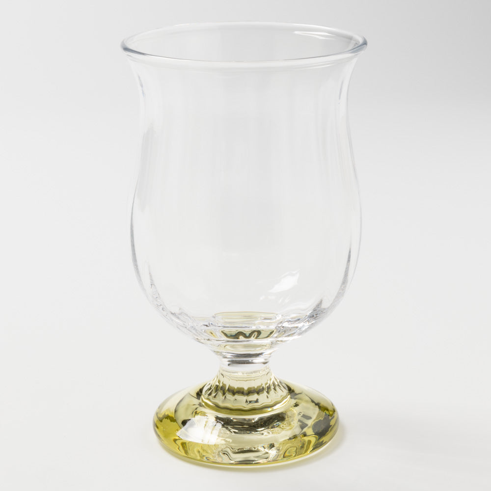 ガラス工房るん 黒豆硝子 台付グラス 大(黄金) ガラス工房るん ガラスもの