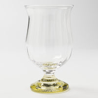 ガラス工房るん 黒豆硝子 台付グラス 大(黄金) ガラス工房るん ガラスもの