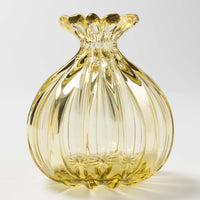 ガラス工房るん 黒豆硝子 こぼれ種花器(黄金) ガラス工房るん ガラスもの