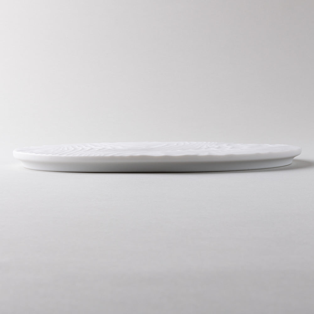 有田焼 やま平窯 木目丸プレート White 有田焼 やま平窯 有田焼