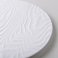 有田焼 やま平窯 木目丸プレート White 有田焼 やま平窯 有田焼
