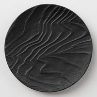 有田焼 やま平窯 木目丸小皿 Black 有田焼 やま平窯 有田焼
