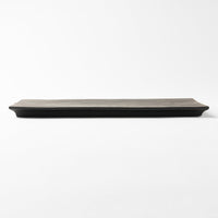 有田焼 やま平窯 硯石長角プレート Black 有田焼 やま平窯 有田焼