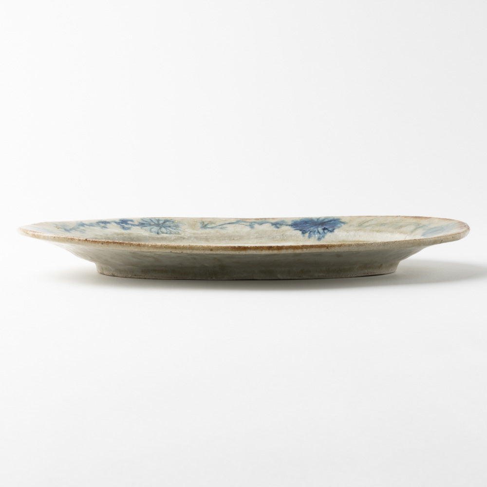 作家 加賀美円 安南手 オーバルリム皿(中) 作家 加賀美円 陶磁器作家もの