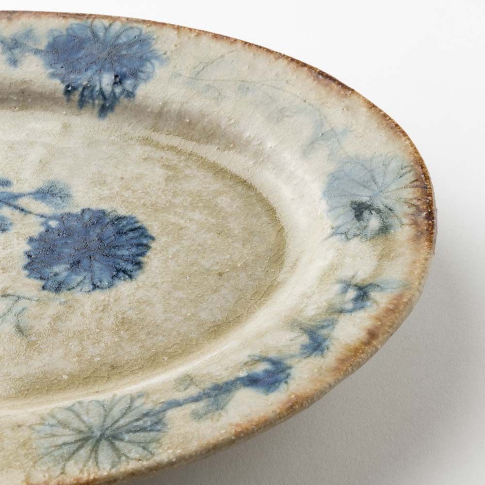 作家 加賀美円 安南手 オーバルリム皿(中) 作家 加賀美円 陶磁器作家もの