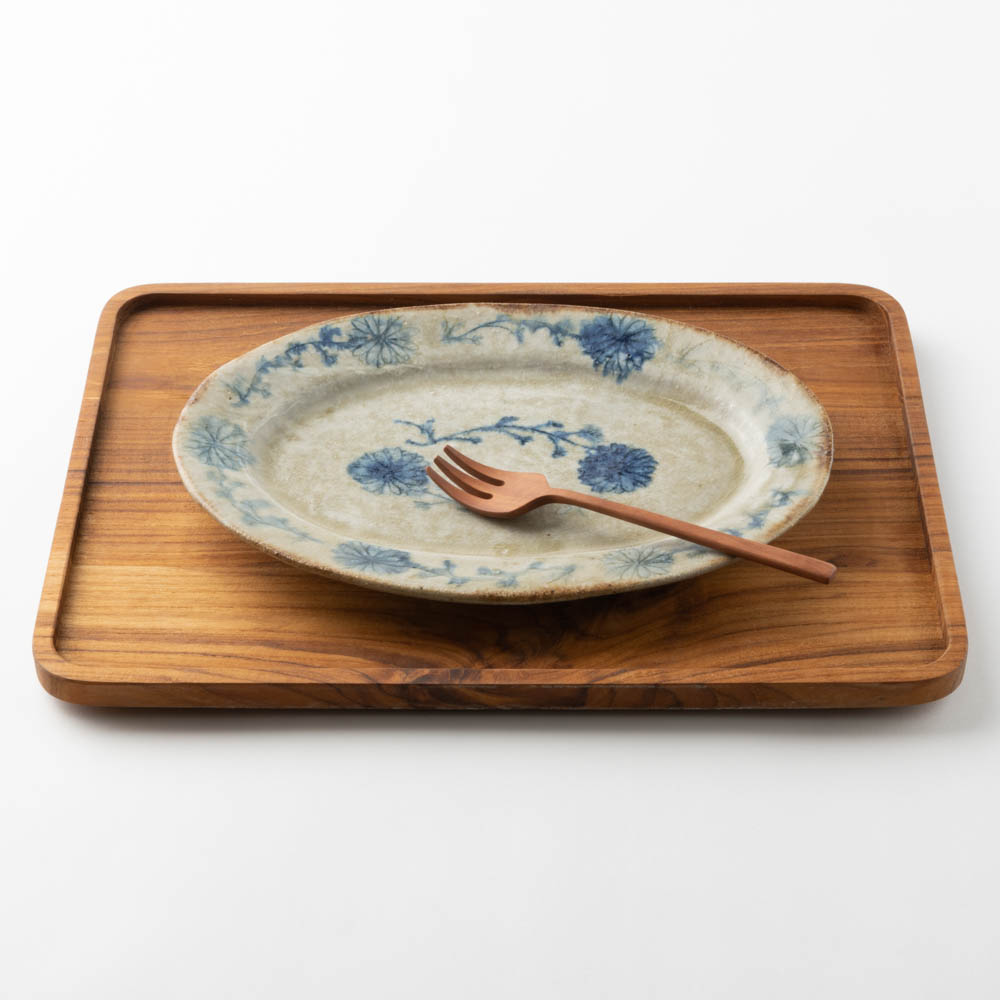 作家 加賀美円 安南手 オーバルリム皿(中) 作家 加賀美円 陶磁器作家もの