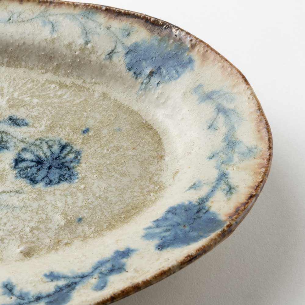 作家 加賀美円 安南手 オーバルリム皿(小) 作家 加賀美円 陶磁器作家もの