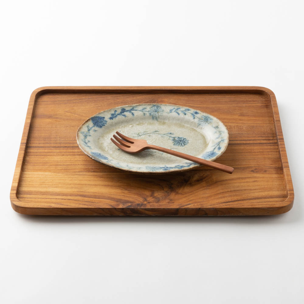 作家 加賀美円 安南手 オーバルリム皿(小) 作家 加賀美円 陶磁器作家もの