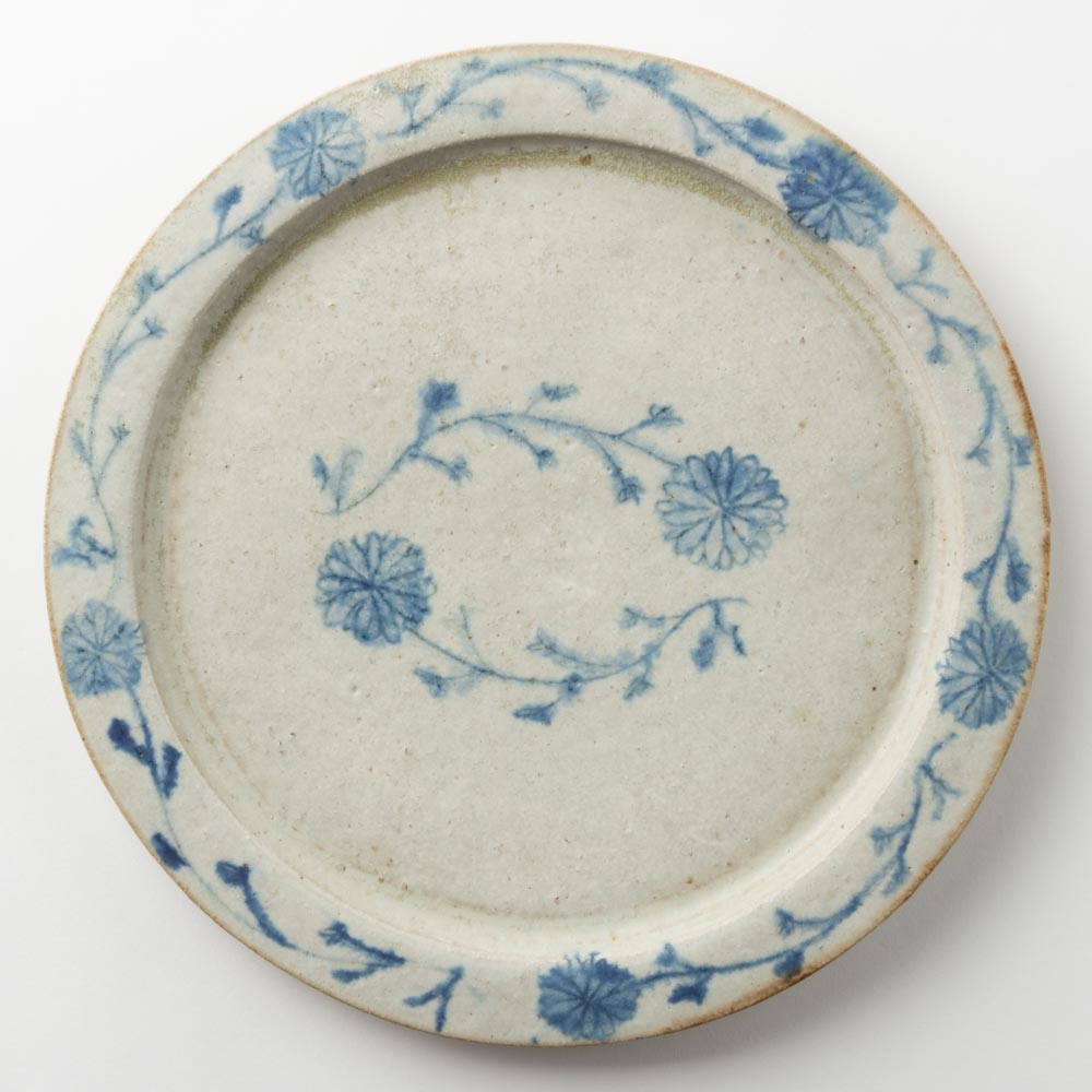 作家 加賀美円 安南手 8.5寸リム皿 作家 加賀美円 陶磁器作家もの