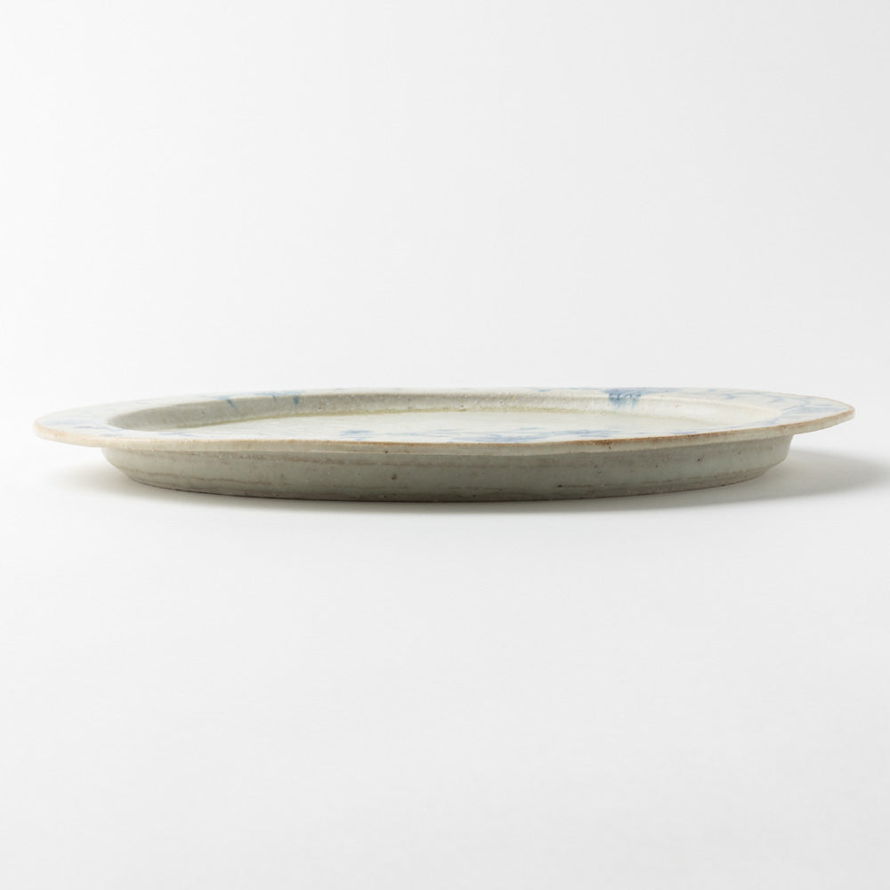 作家 加賀美円 安南手 8.5寸リム皿 作家 加賀美円 陶磁器作家もの