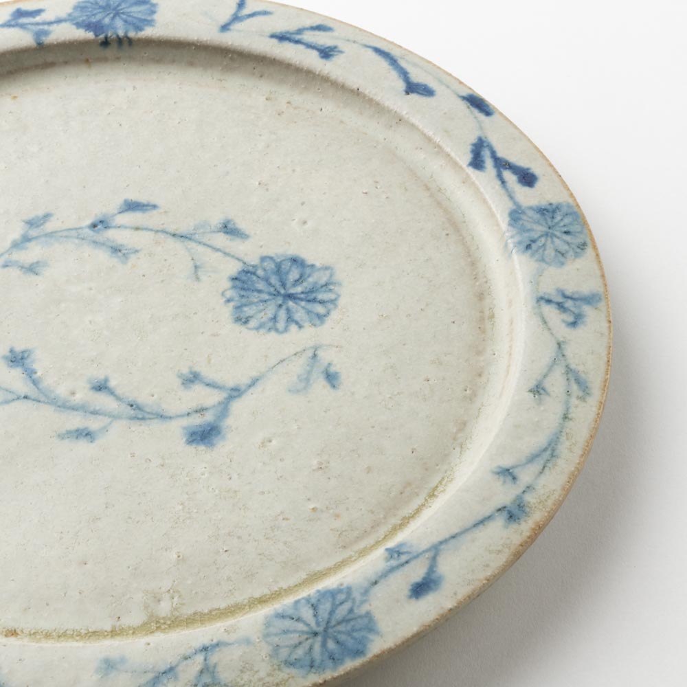 作家 加賀美円 安南手 8.5寸リム皿 作家 加賀美円 陶磁器作家もの