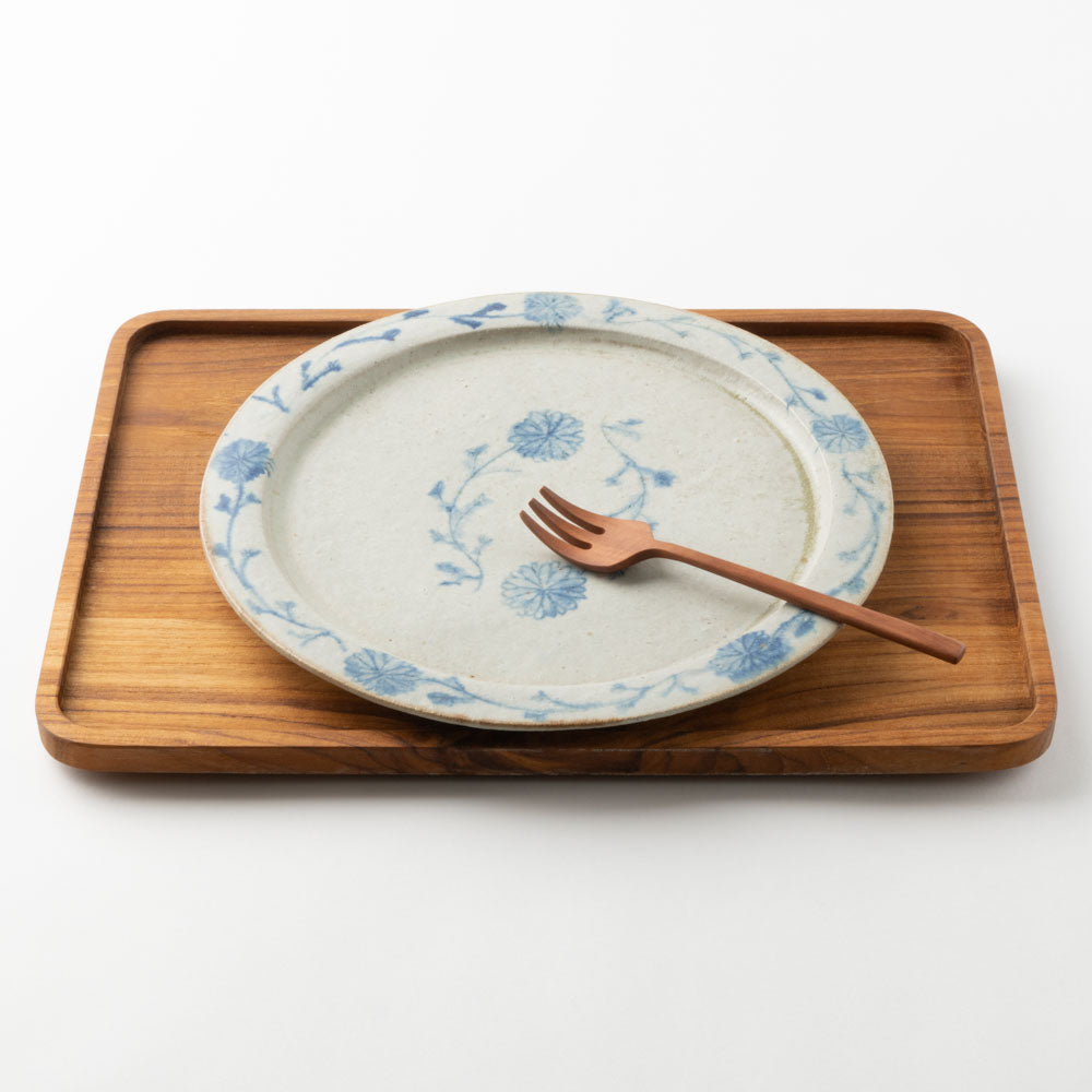 作家 加賀美円 安南手 8.5寸リム皿 作家 加賀美円 陶磁器作家もの