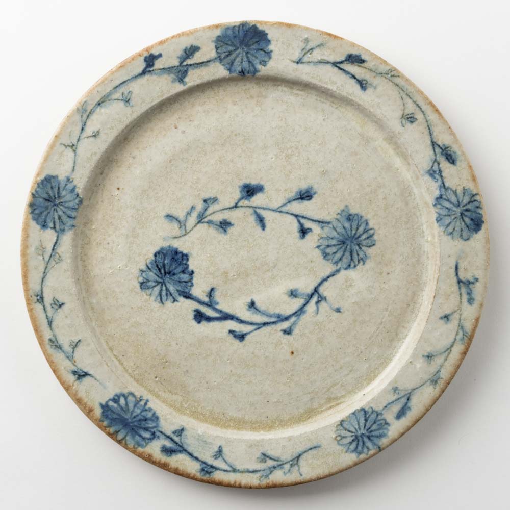 作家 加賀美円 安南手 7.5寸リム皿 作家 加賀美円 陶磁器作家もの