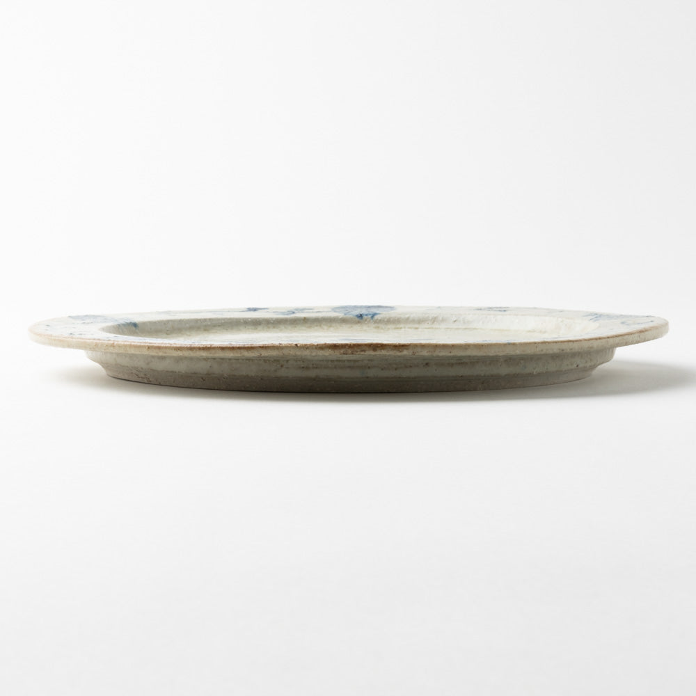 作家 加賀美円 安南手 7.5寸リム皿 作家 加賀美円 陶磁器作家もの