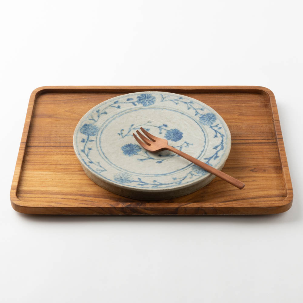 作家 加賀美円 安南手 7寸プレート皿 作家 加賀美円 陶磁器作家もの