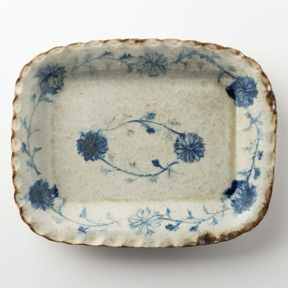 作家 加賀美円 安南手 角丸鉢 作家 加賀美円 陶磁器作家もの