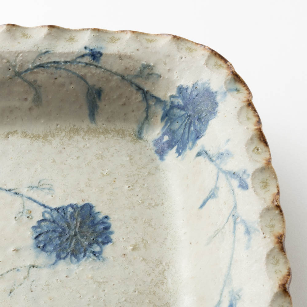 作家 加賀美円 安南手 角丸鉢 作家 加賀美円 陶磁器作家もの