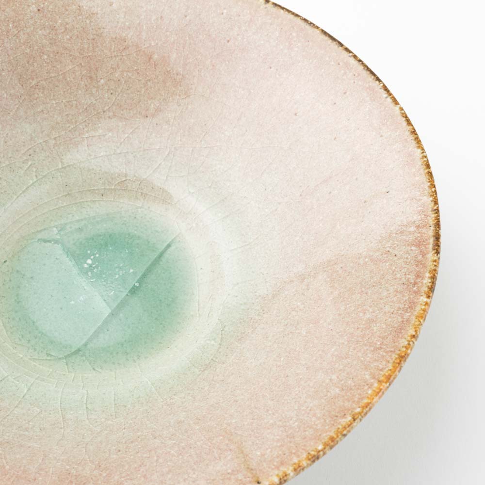 作家 亀井紀子 紅彩 七寸鉢 作家 亀井紀子 陶磁器作家もの